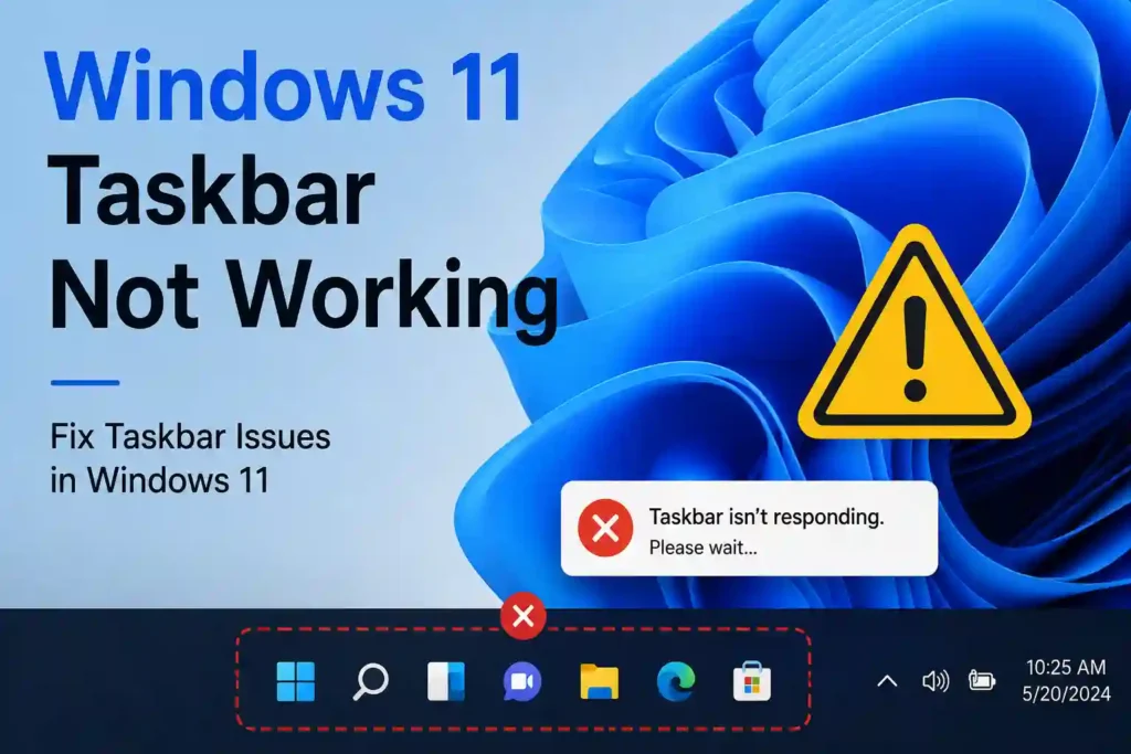 How To Fix Windows 11 Taskbar Not Working - Easy Steps